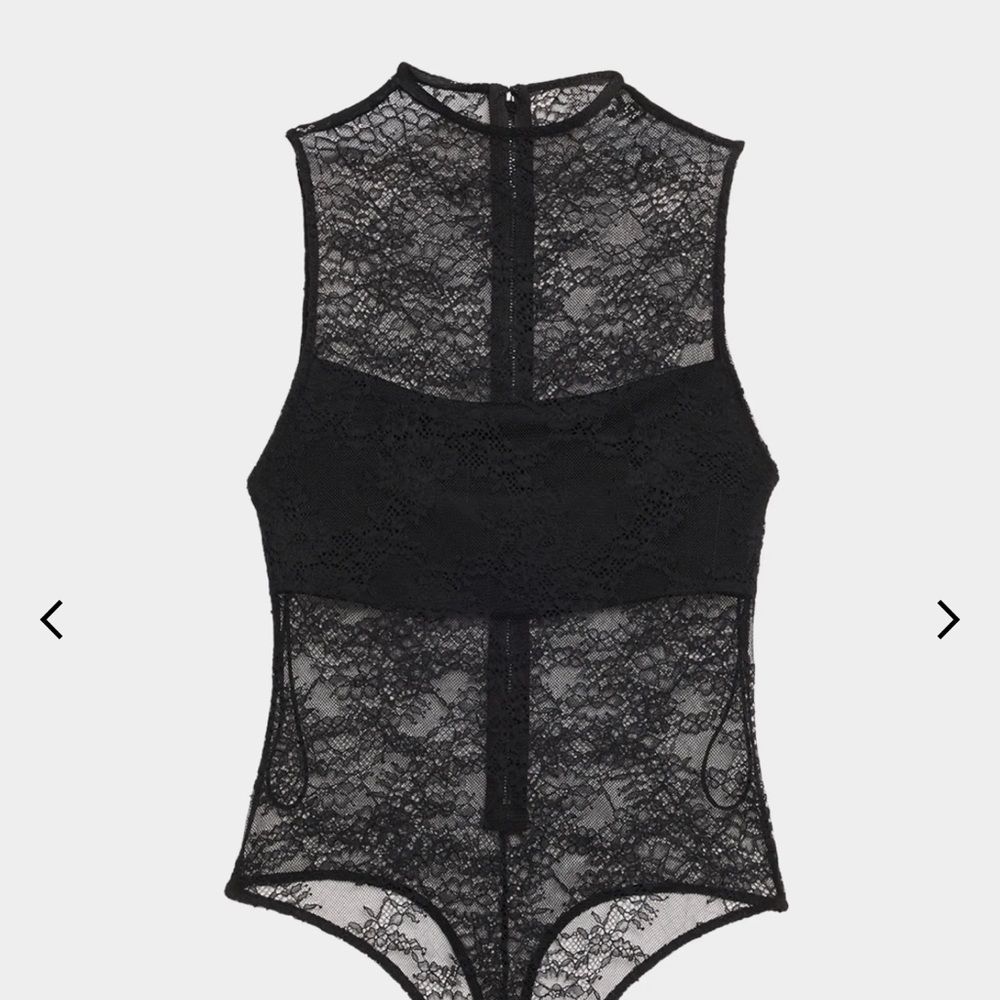 Alice + Olivia Nichol Lace Bodysuit